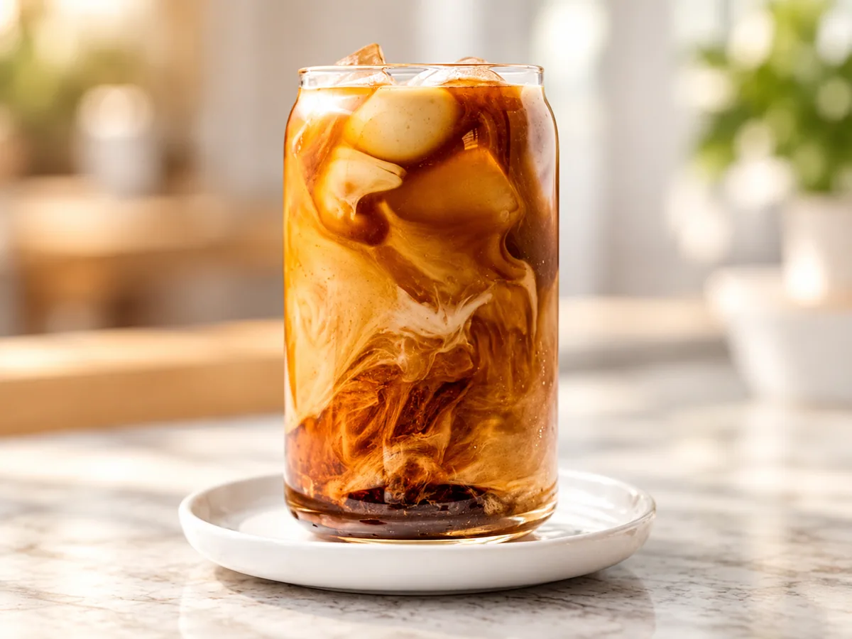 Rose Cottage Baking Co. cold brew coffee over ice