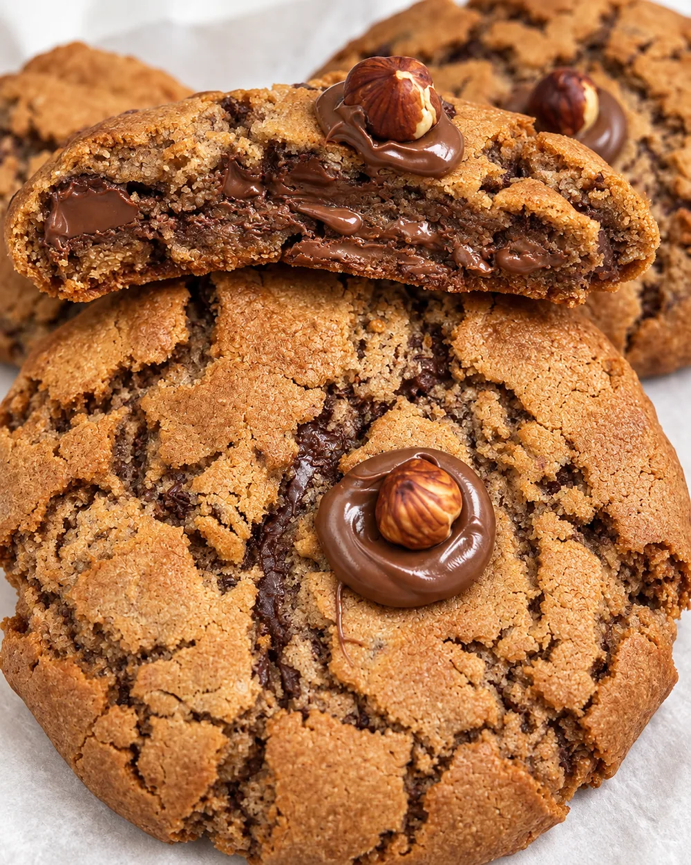 Rose Cottage Baking Co. Nutella-stuffed hazelnut cookies