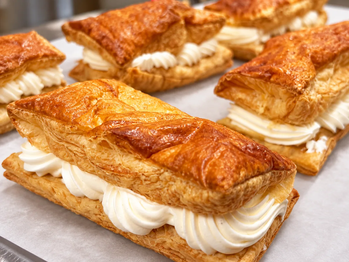 Rose Cottage Baking Co. napoleons with Bavarian cream